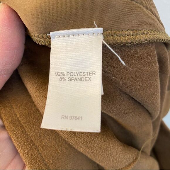 J.Jill brown camel suede like soft stretchy ankle leggings slacks XS petite - Picture 8 of 11